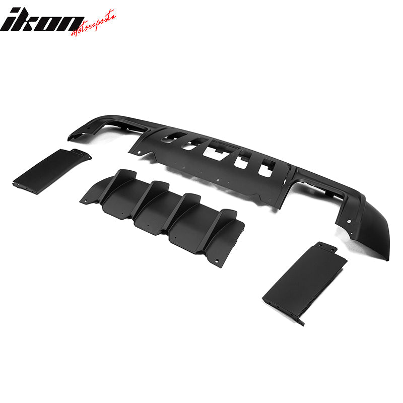 2008-2014 Dodge Challenger Front + Rear Bumper Cover + Diffuser PP