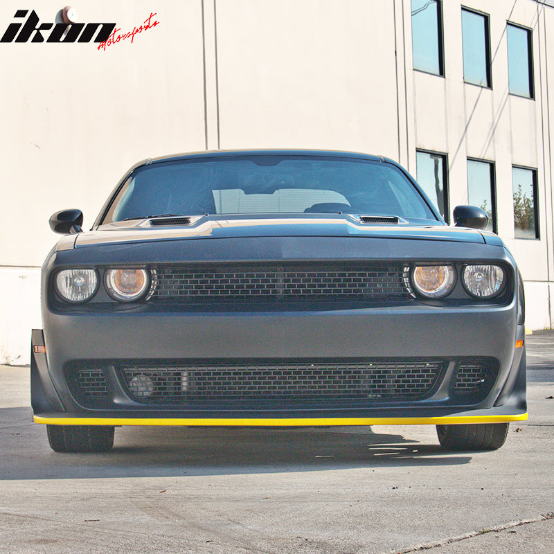 2008-2014 Challenger Front+Rear Bumper Cover+Fender Flares+V3 Diffuser