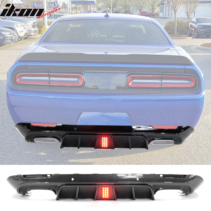2015-2024 Dodge Challenger IKON Rear Bumper Diffuser PP