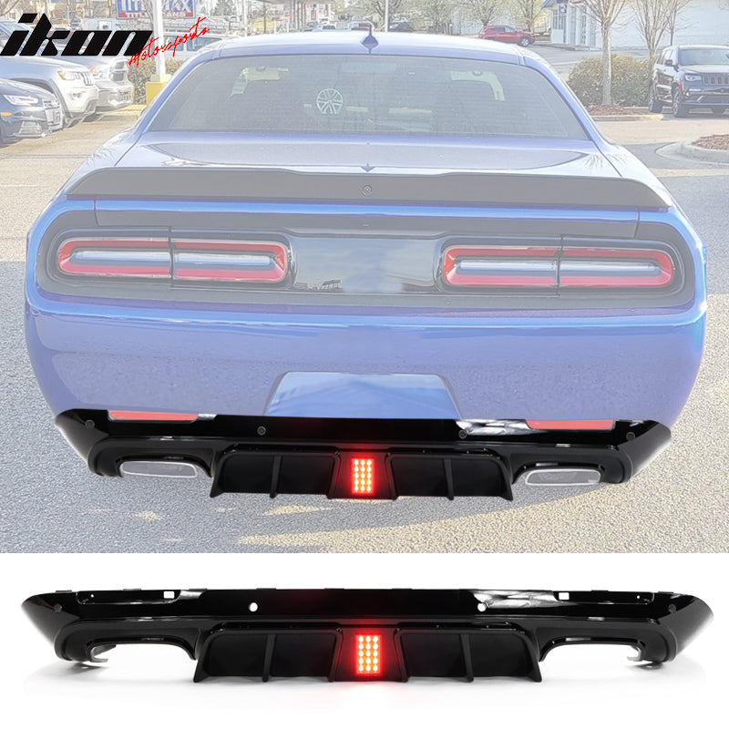 2015-2024 Dodge Challenger IKON Rear Bumper Diffuser PP