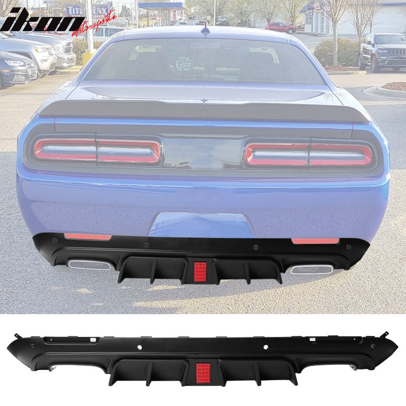 2015-2024 Dodge Challenger IKON Rear Bumper Diffuser PP