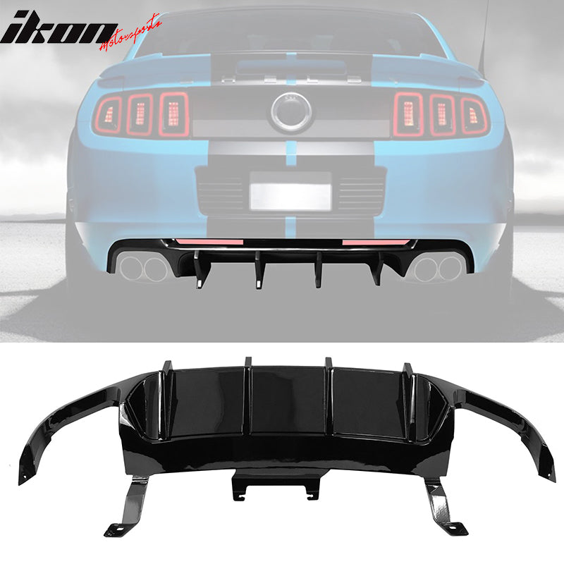 2013-2014 Ford Mustang GT500 Rear Diffuser Lip + Fin PP