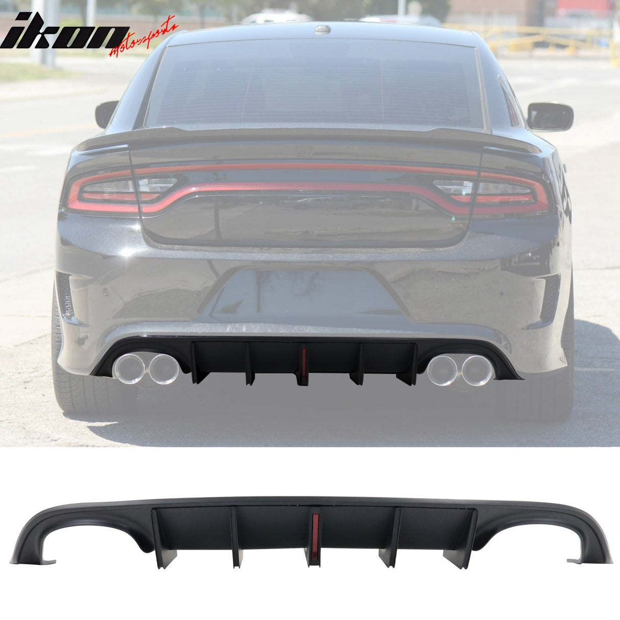 2015-2023 Dodge Charger Quad Exhaust Rear Bumper Diffuser 2PCS