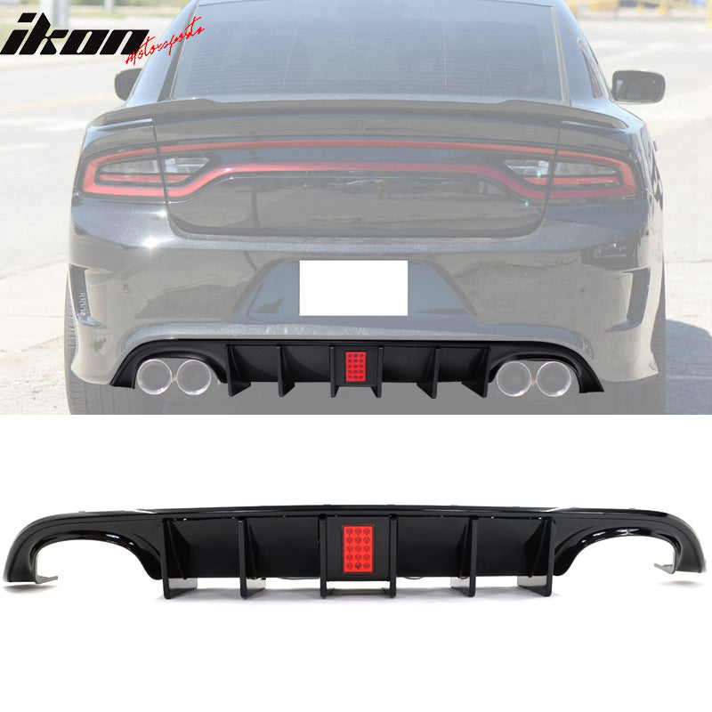 2015-2023 Dodge Charger Quad Exhaust Rear Bumper Diffuser 2PCS