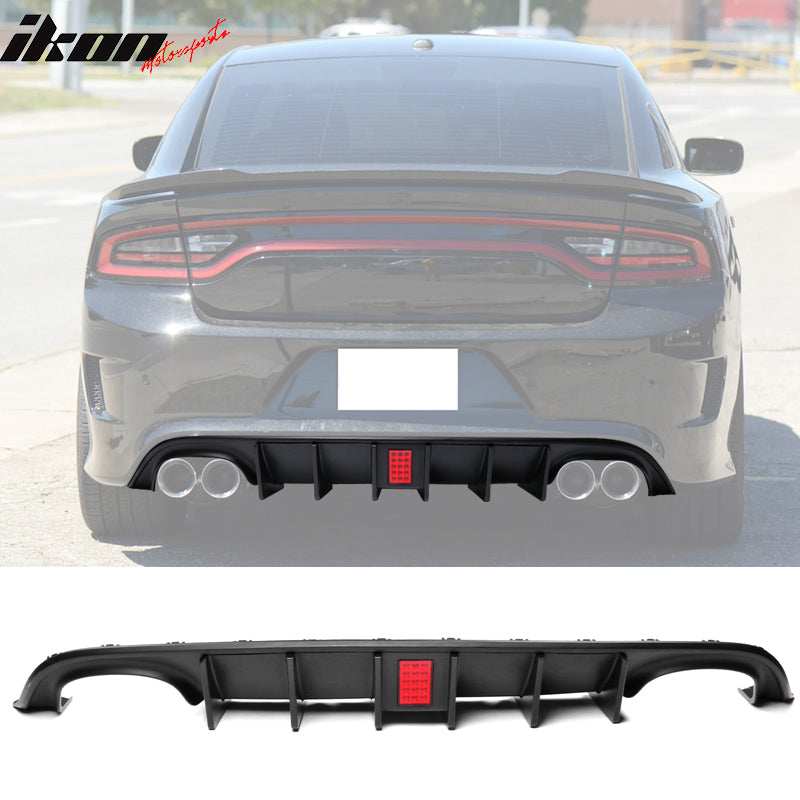 2015-2023 Dodge Charger Quad Exhaust Rear Bumper Diffuser 2PCS