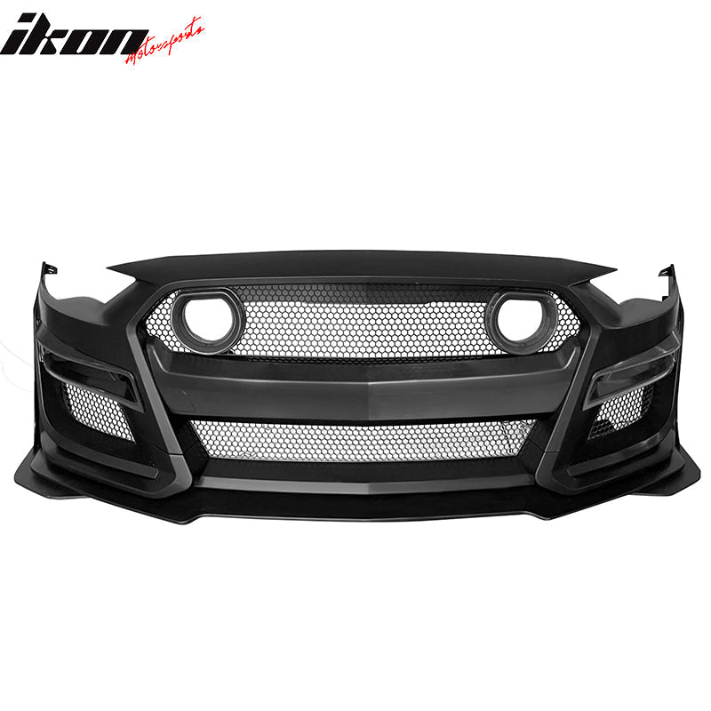2018-2023 Ford Mustang GT500 Style Front Bumper Cover Lip LED Grille