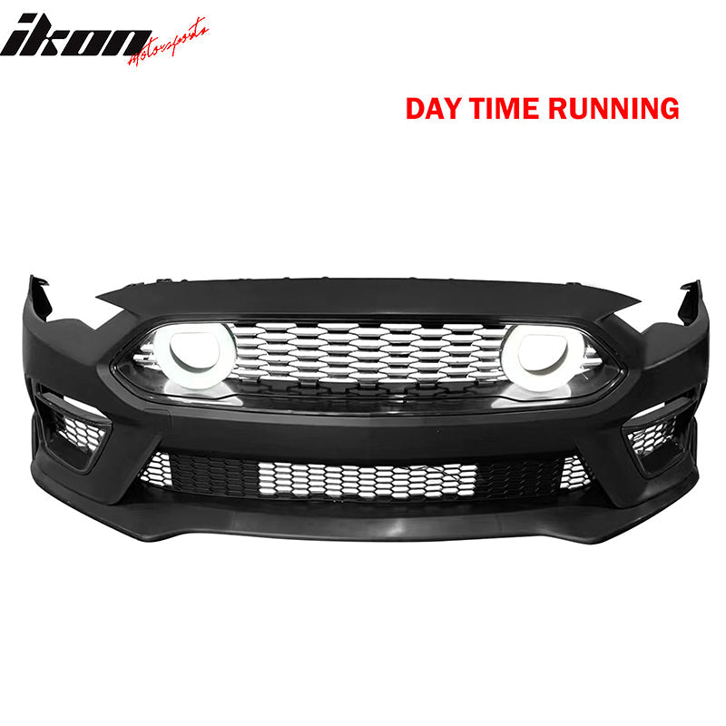 2018-2023 Ford Mustang Mach 1 Front Bumper Cover LED Grille Headlights