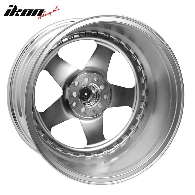(4) 18X9.0 +30 5X100 / 5X114.3 Step Lip 5 Spoke Wheels Rim Replacement