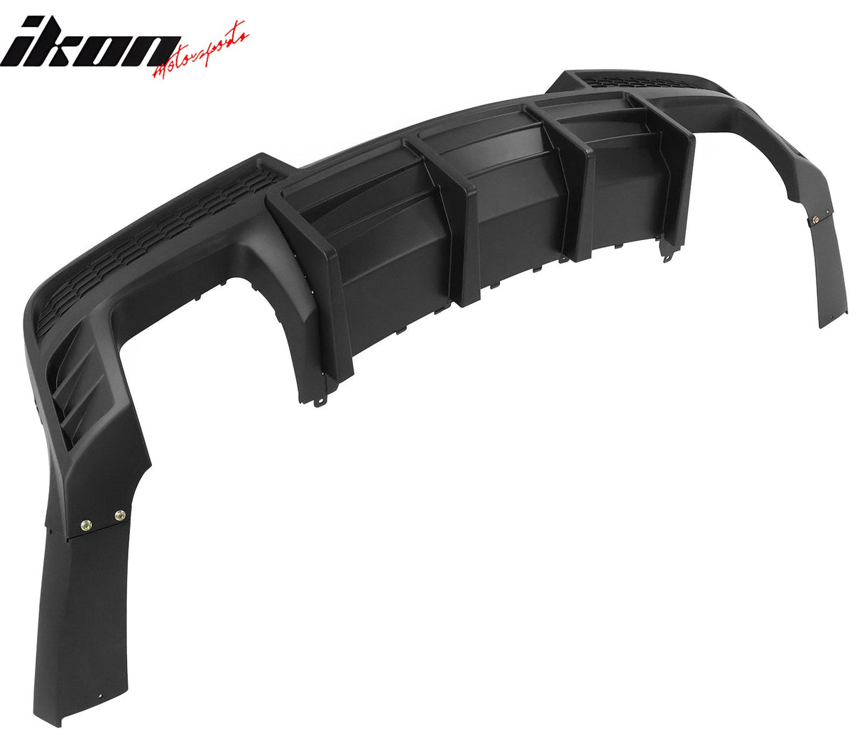 2014-2015 Chevy Camaro Black Rear Diffuser + Quad Exhaust Tips