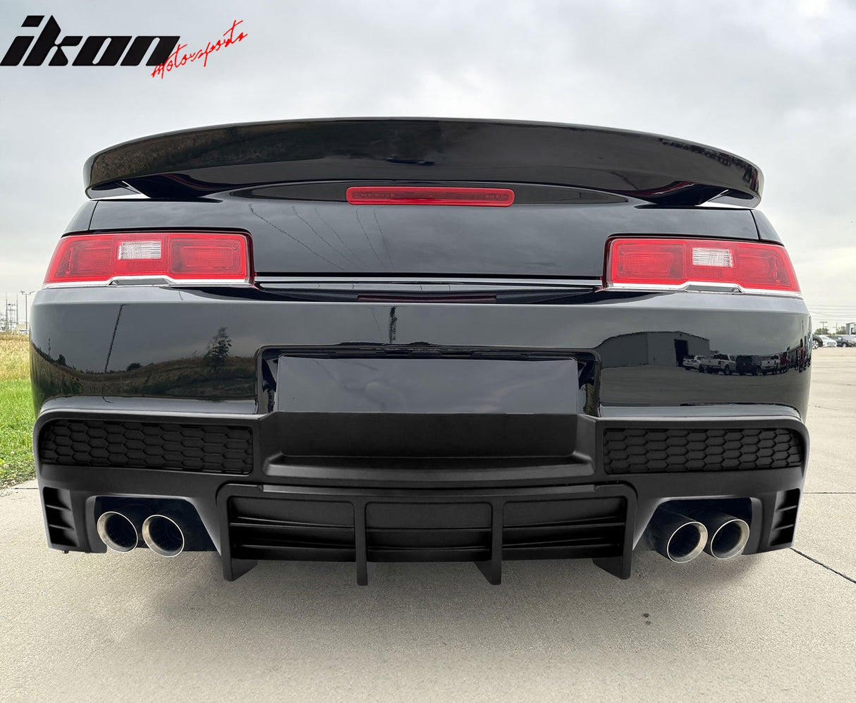 2014-2015 Chevy Camaro Ikon Rear Diffuser Bumper Lip PP