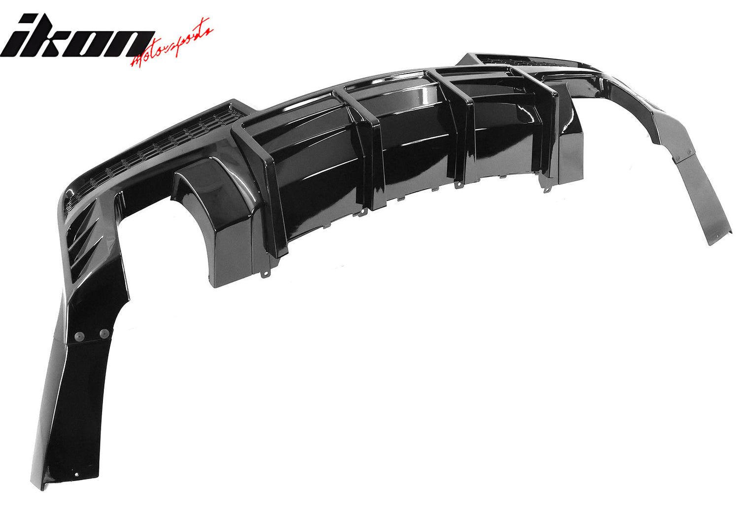 2014-2015 Chevy Camaro Black Rear Diffuser + Quad Exhaust Tips