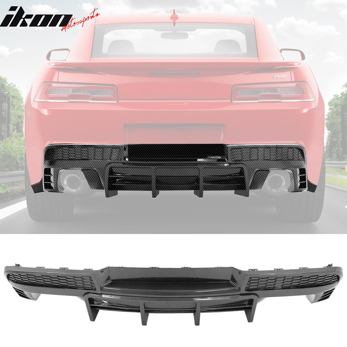 2014-2015 Chevy Camaro Ikon Rear Diffuser Bumper Lip PP