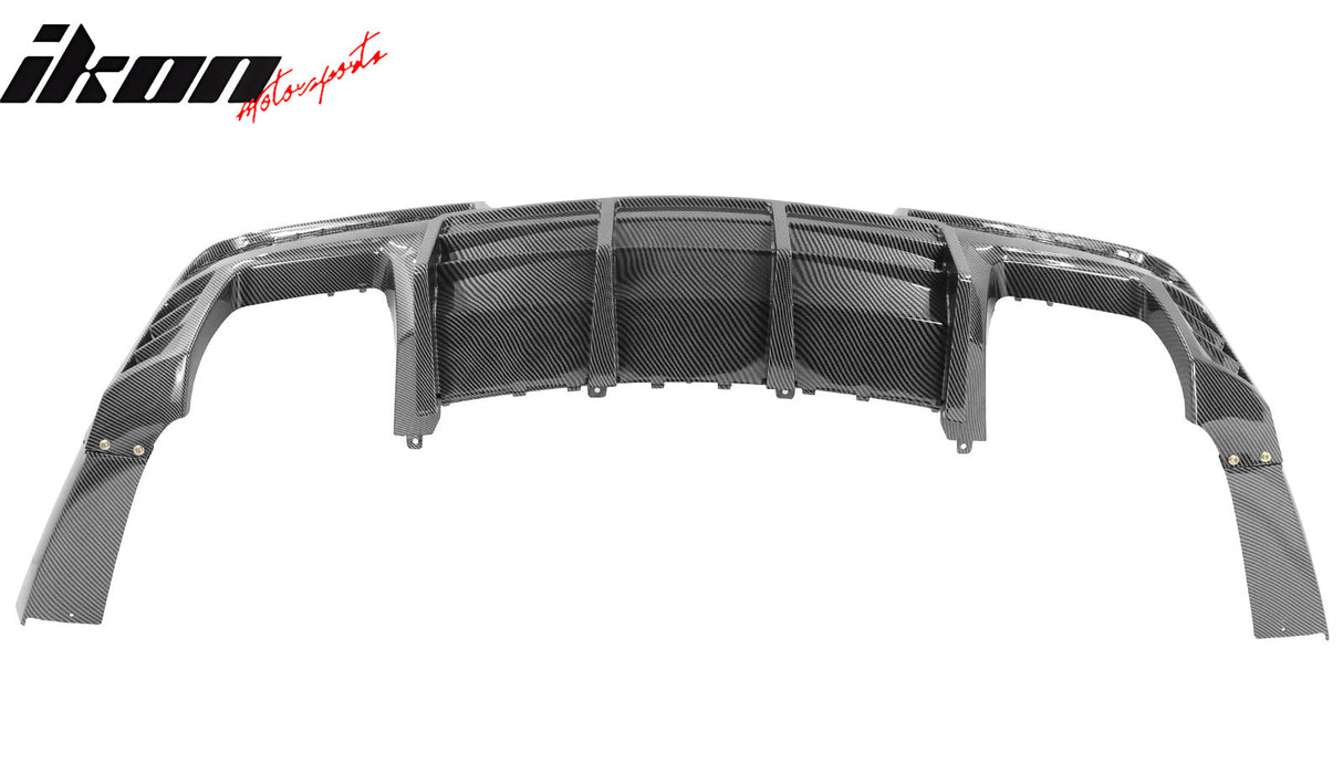2014-2015 Chevy Camaro Black Rear Diffuser + Quad Exhaust Tips