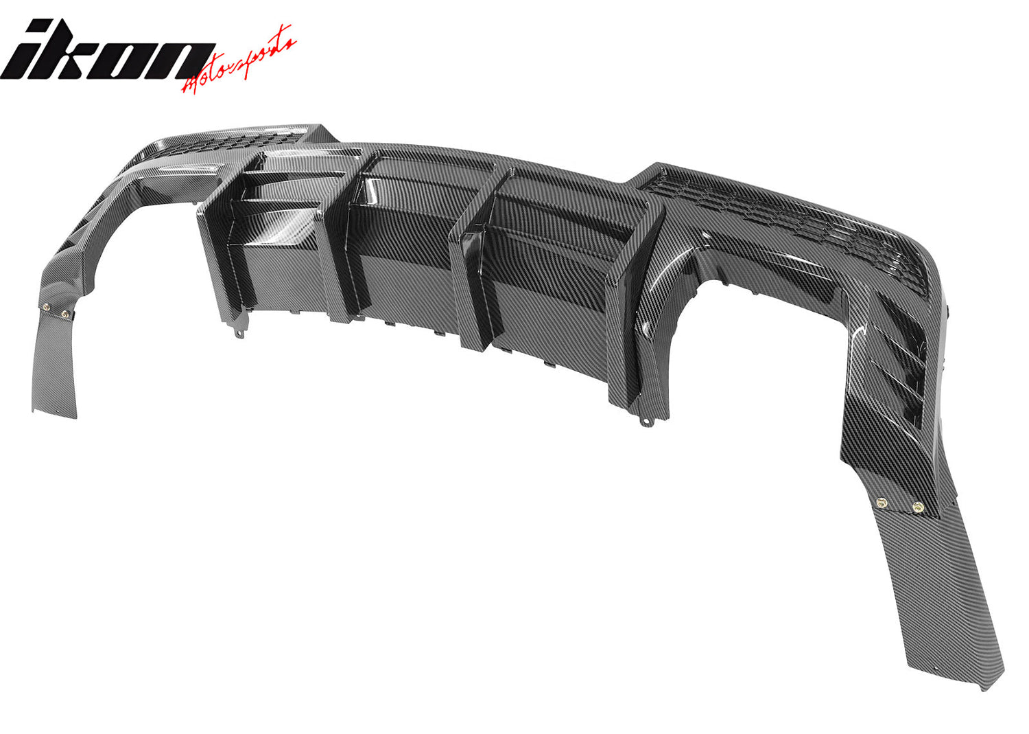 2014-2015 Chevy Camaro Black Rear Diffuser + Quad Exhaust Tips