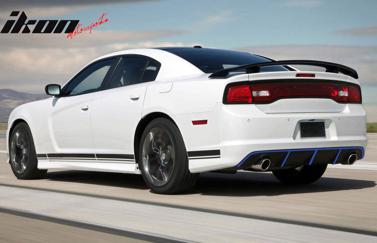 2012-2014 Dodge Charger OE Style Rear Diffuser + Reflective Tape