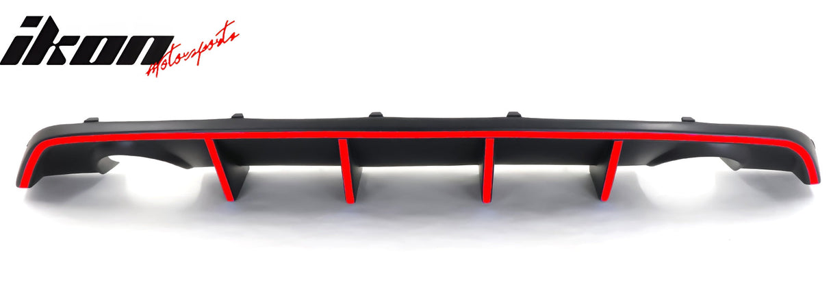 2012-2014 Charger SRT8 V2 Style Rear Diffuser w/ Reflective Tape