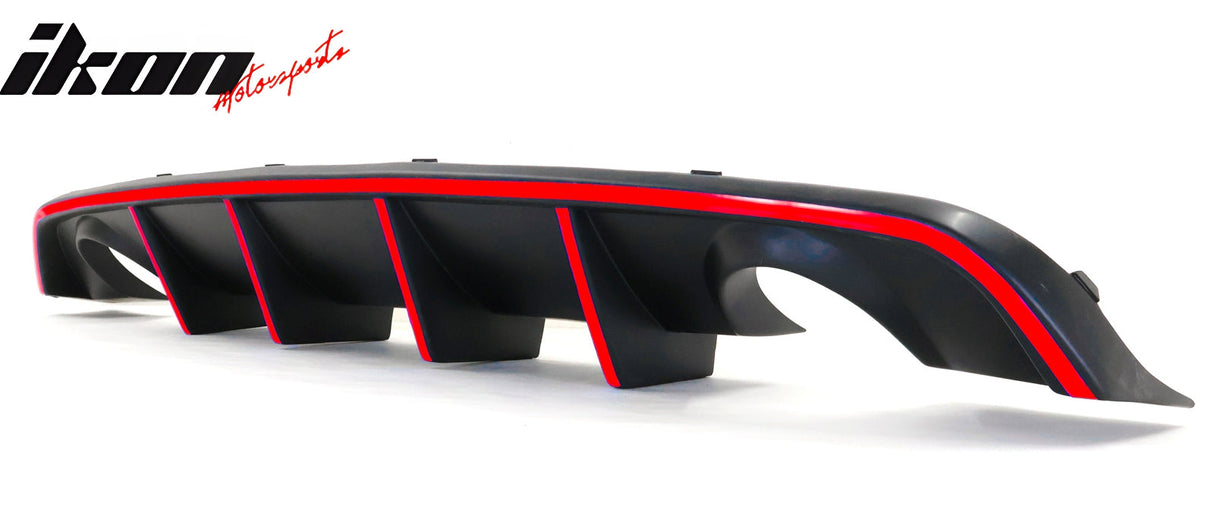2012-2014 Charger SRT8 V2 Style Rear Diffuser w/ Reflective Tape