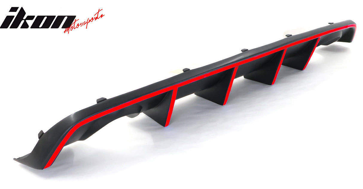 2012-2014 Charger SRT8 V2 Style Rear Diffuser w/ Reflective Tape