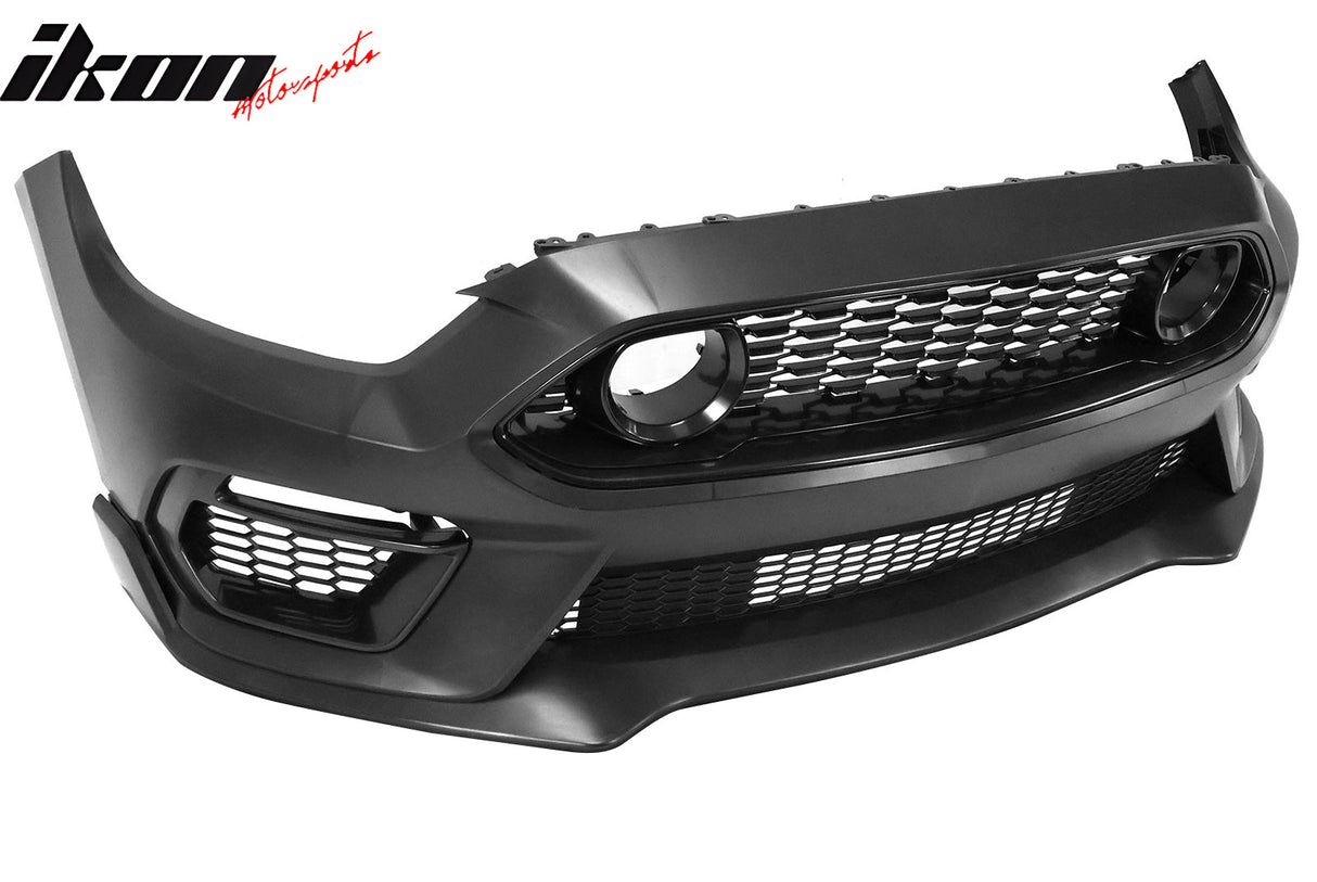 2015-2017 Ford Mustang Front Bumper Conversion W/ Chin Lip Grilles PP