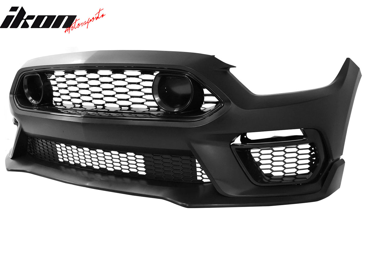 2015-2017 Ford Mustang Front Bumper Conversion W/ Chin Lip Grilles PP