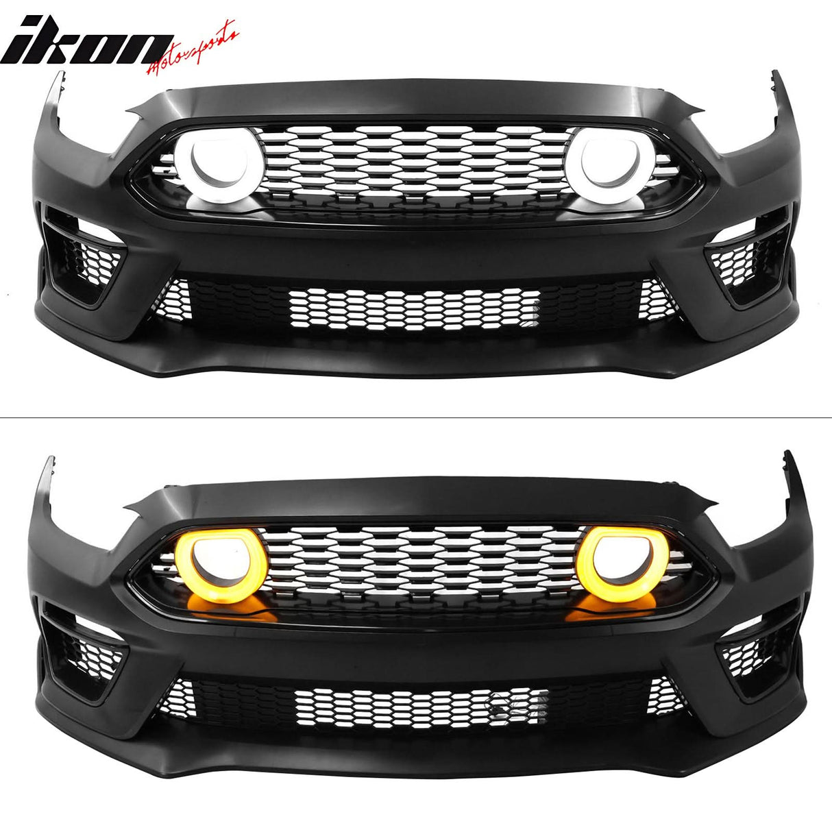 2015-2017 Ford Mustang Front Bumper Cover Led Grille 2024 Headlights