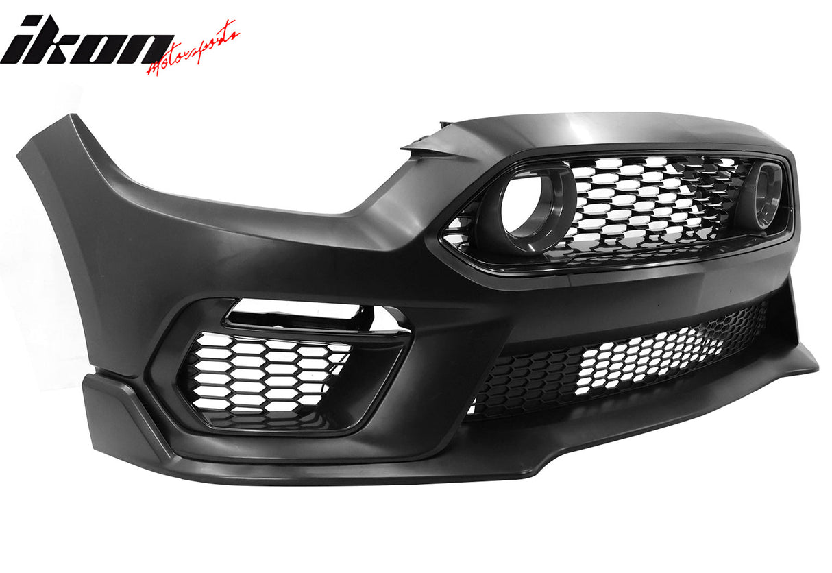 2015-2017 Ford Mustang Front Bumper Cover W/ Chin Lip LED Grille