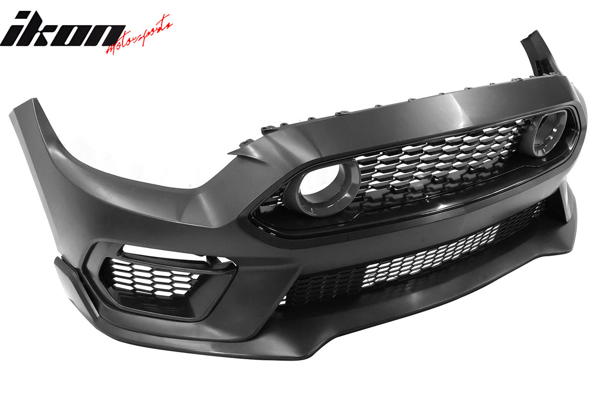 2015-2017 Ford Mustang Front Bumper Cover W/ Chin Lip LED Grille