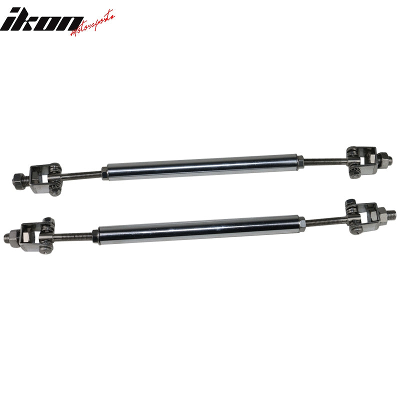 Honda Civic 62"-66" 3PCS A Style Black Front Lip with Strut Rods