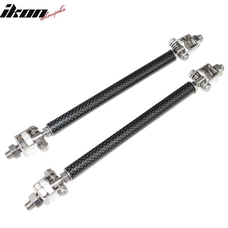 Honda Civic 62"-66" 3PCS A Style Black Front Lip with Strut Rods