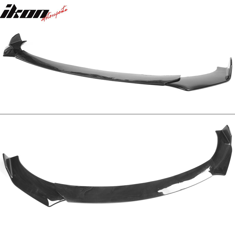 Honda Civic 62"-66" 3PCS A Style Black Front Lip with Strut Rods