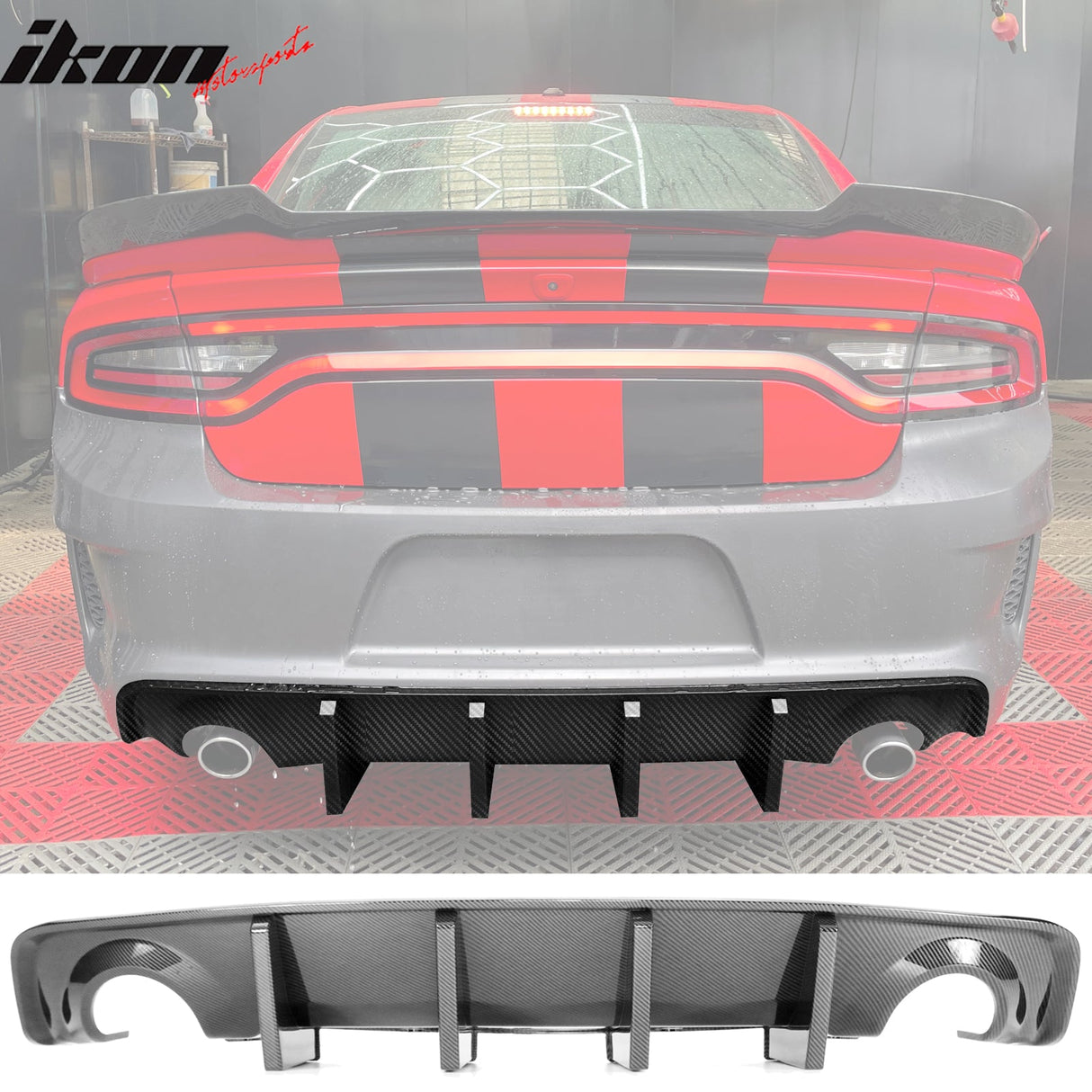 2020-2023 Dodge Charger IKON Rear Diffuser Apron Spat PP