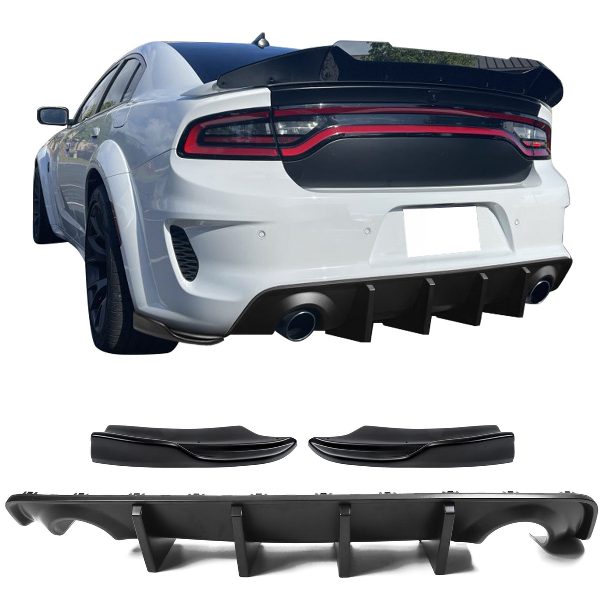 2020-2023 Dodge Charger IKON Rear Diffuser Apron Spat PP