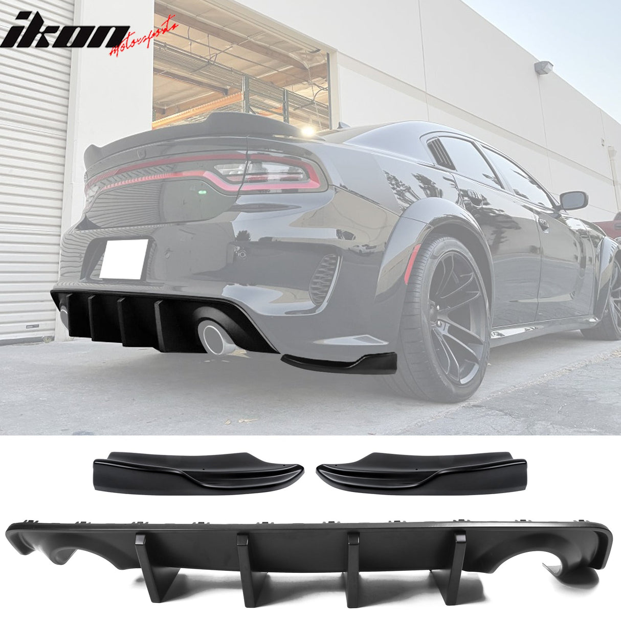 2020-2023 Dodge Charger IKON Rear Diffuser Apron Spat PP