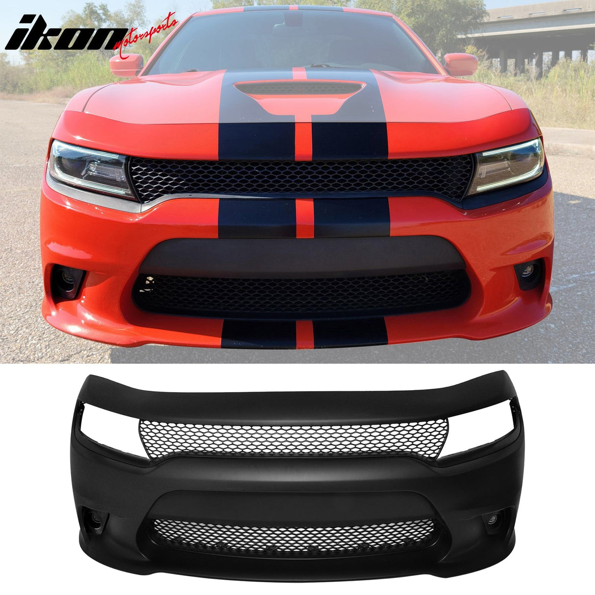 2015-2023 Dodge Charger 4DR 15 SRT Hellcat 392 Front Bumper Conversion