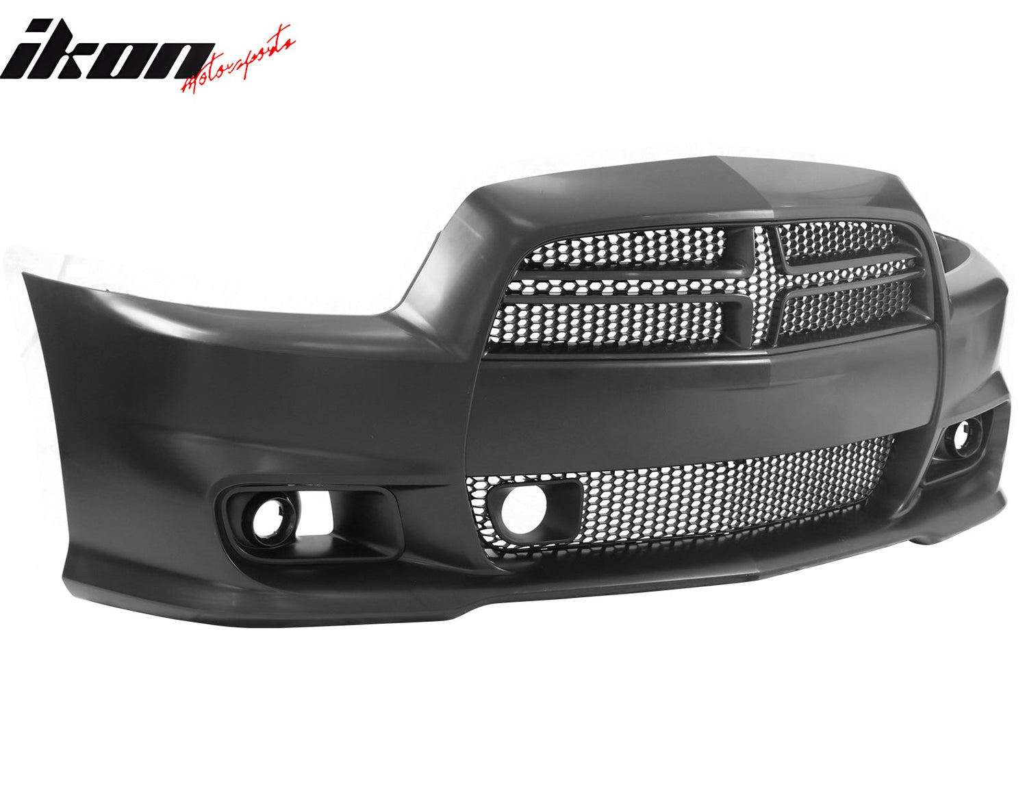 2011-2014 Dodge Charger Front Bumper Conversion Grilles SRT8 Style Bla