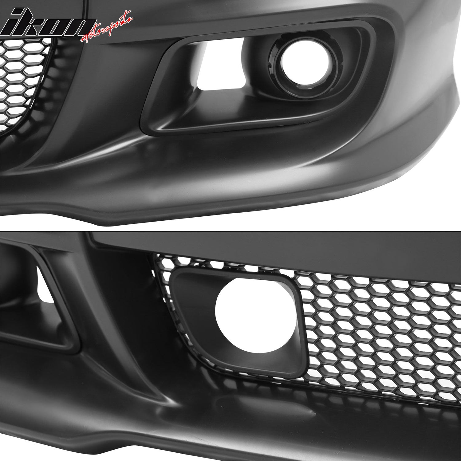 2011-2014 Dodge Charger Front Bumper Conversion Grilles SRT8 Style Bla