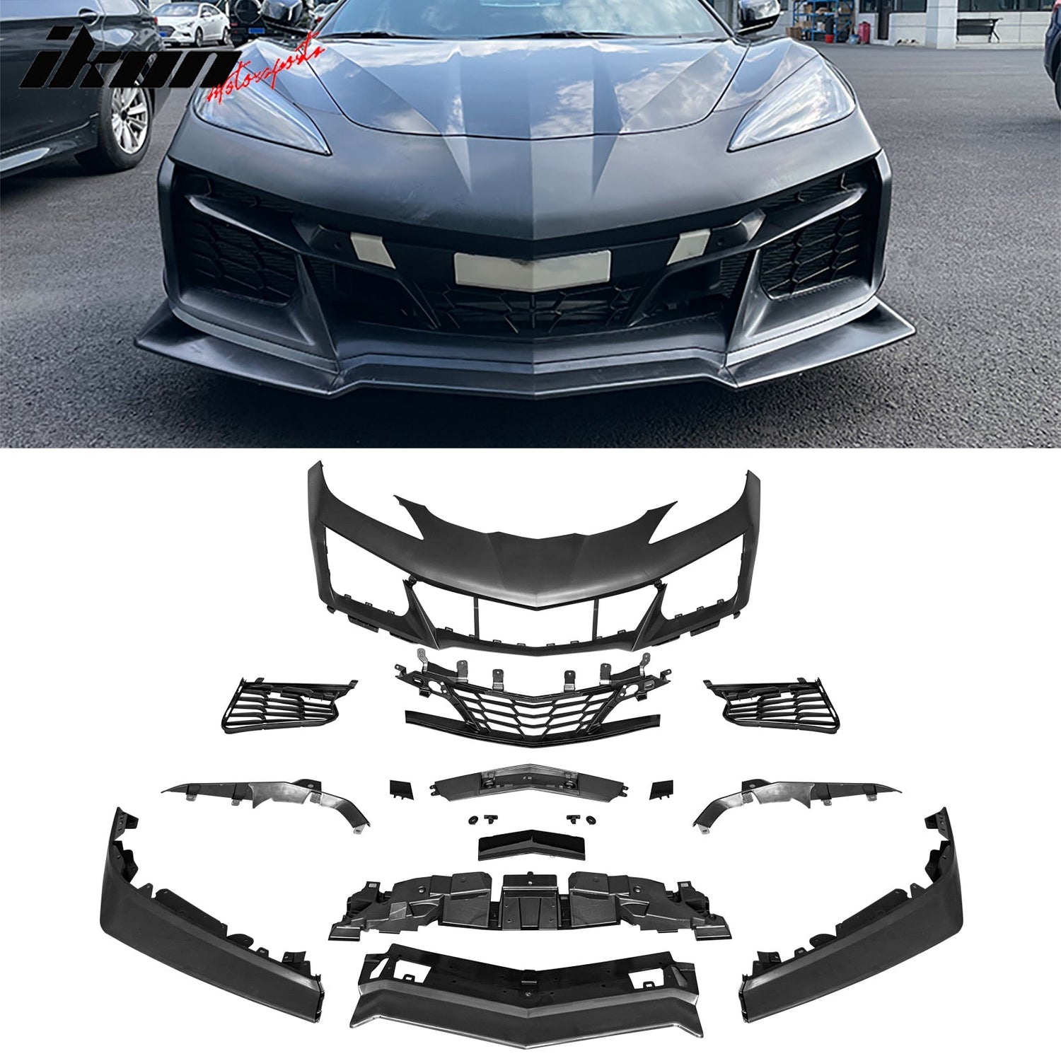 2020-2025 Chevrolet Corvette E-RAY Style Front Bumper Conversion PP