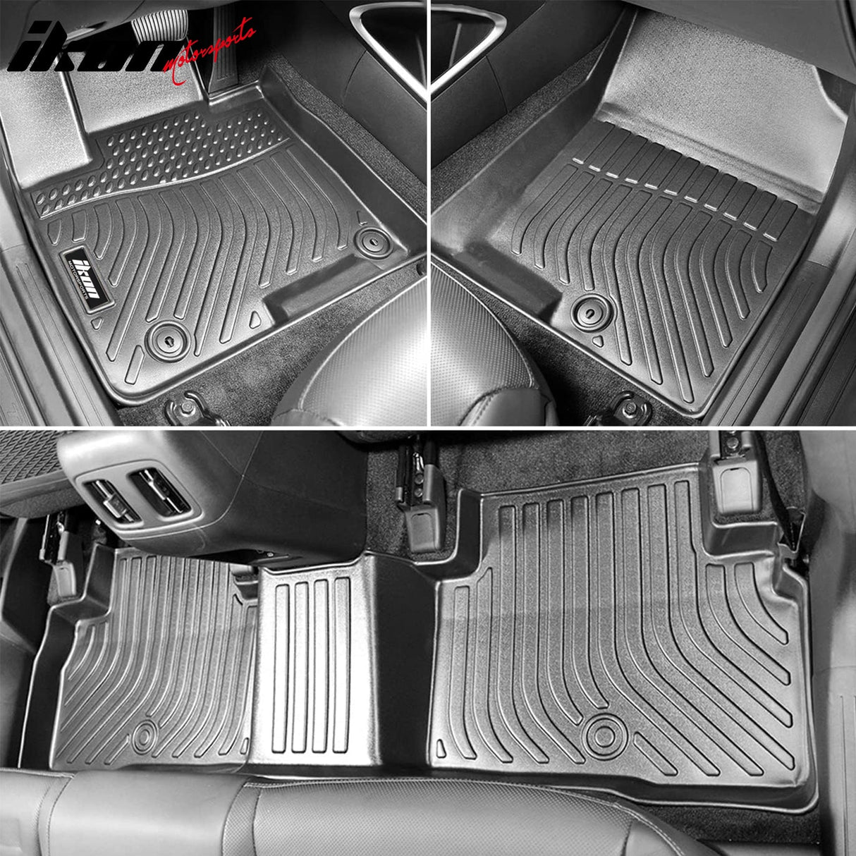 2022-2024 Hyundai Tucson Hybrid 3D Black Floor Mats + Trunk Mat TPE
