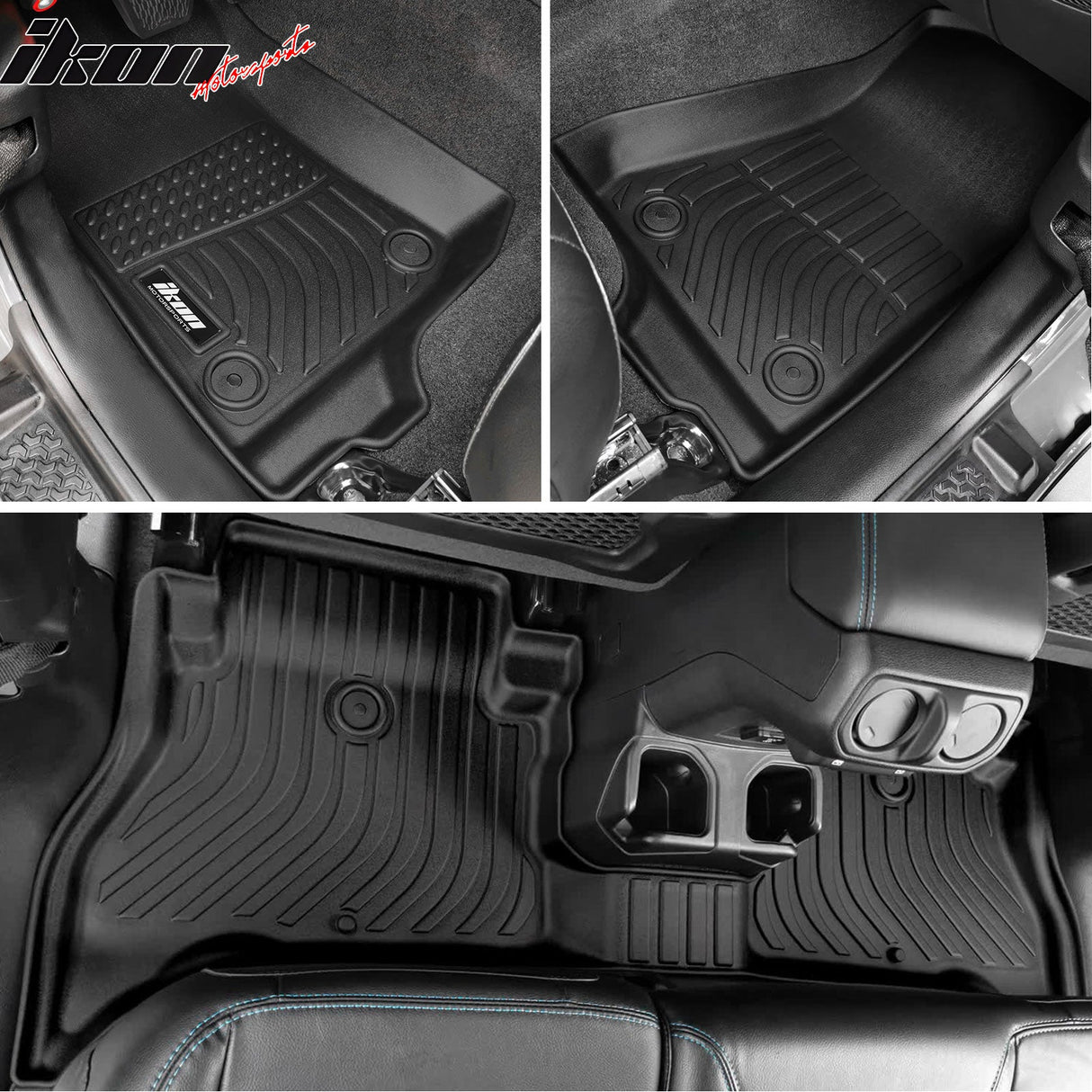 Car Floor Mat for 2021-2025 Jeep Wrangler All Weather Liner TPE