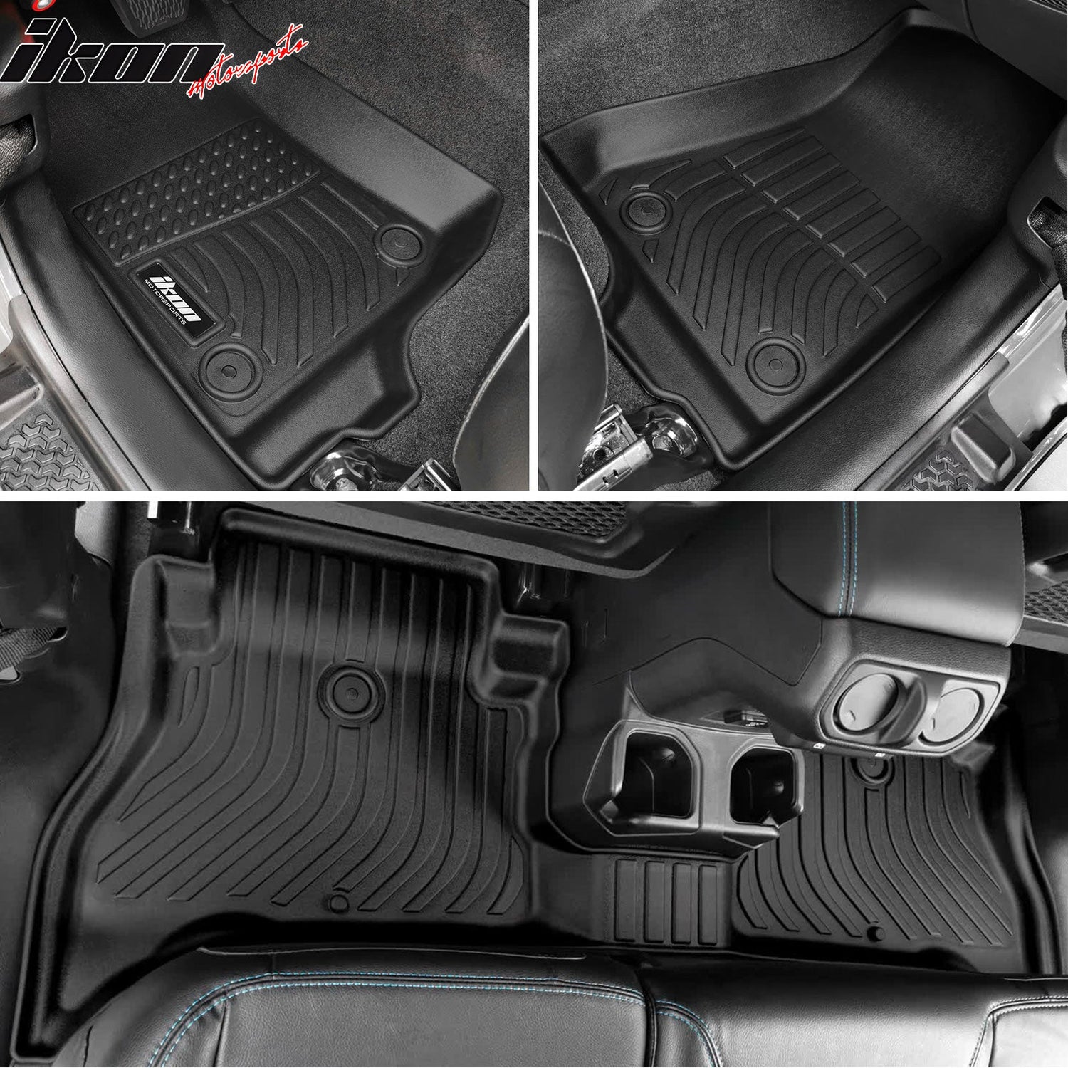 Car Floor Mat for 2021-2025 Jeep Wrangler All Weather Liner TPE
