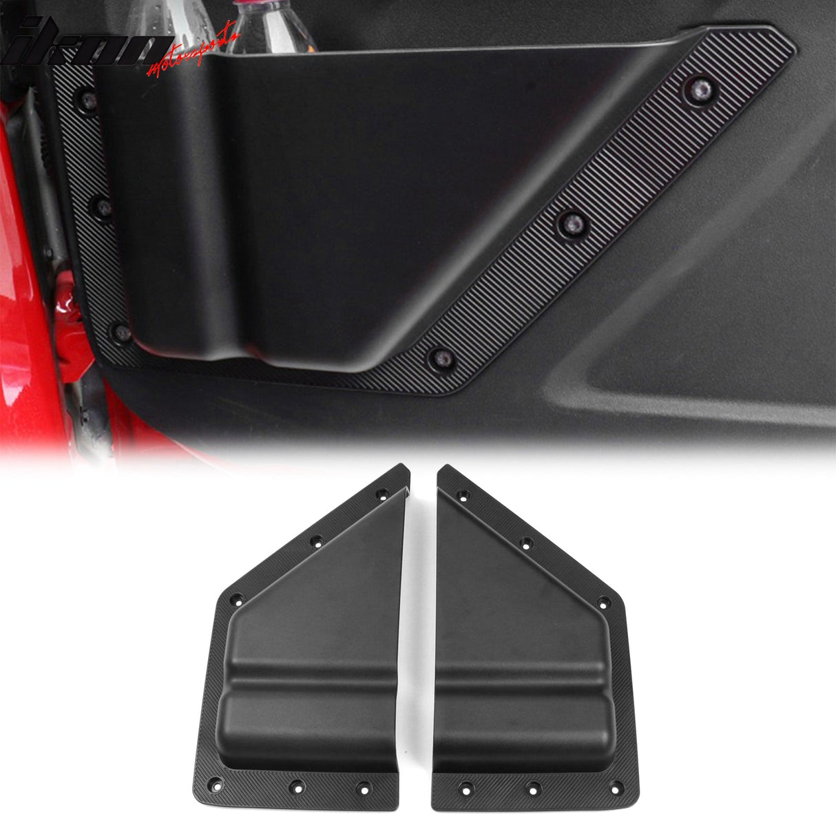 2021-2025 Ford Bronco 4-Door Black Door Storage Box TPE + ABS 4PCS