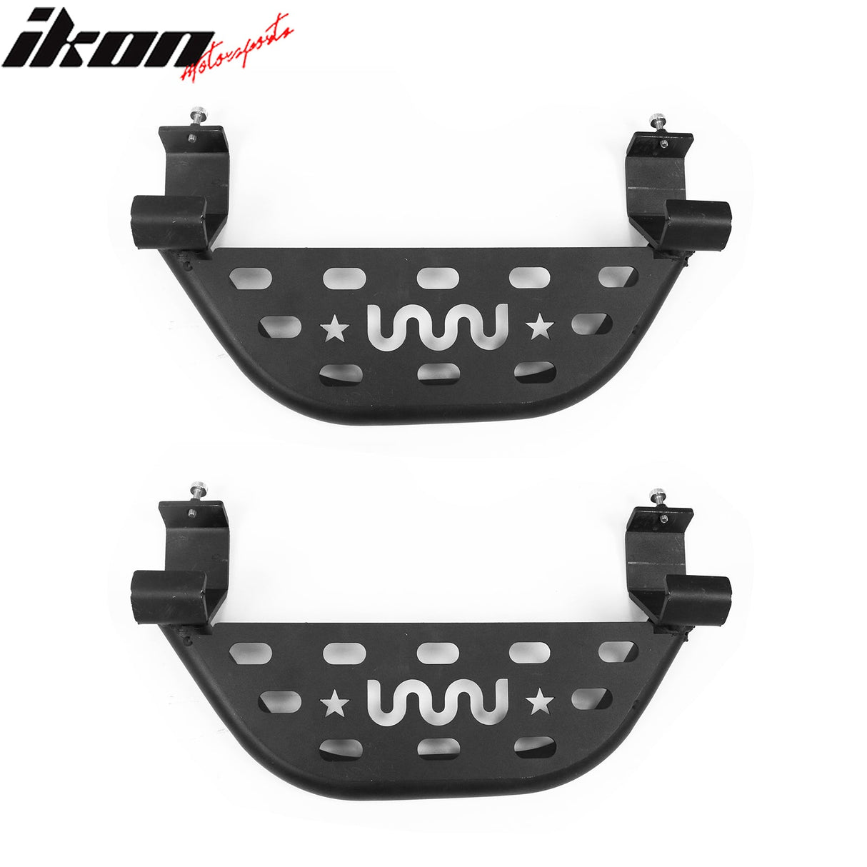 2021-2025 Ford Bronco 4 Door Black Rock Rail Side Step Tungsten Steel