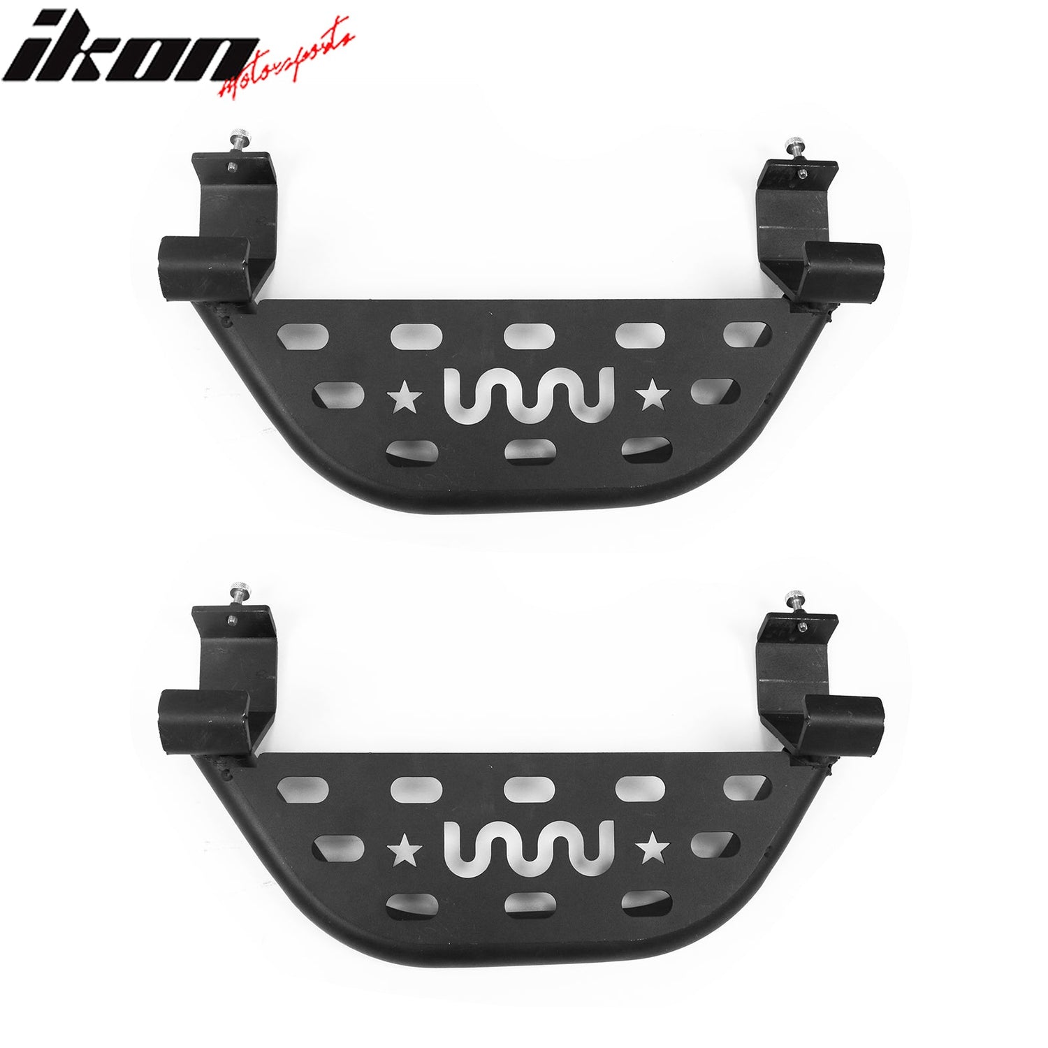 2021-2025 Ford Bronco 4 Door Black Rock Rail Side Step Tungsten Steel