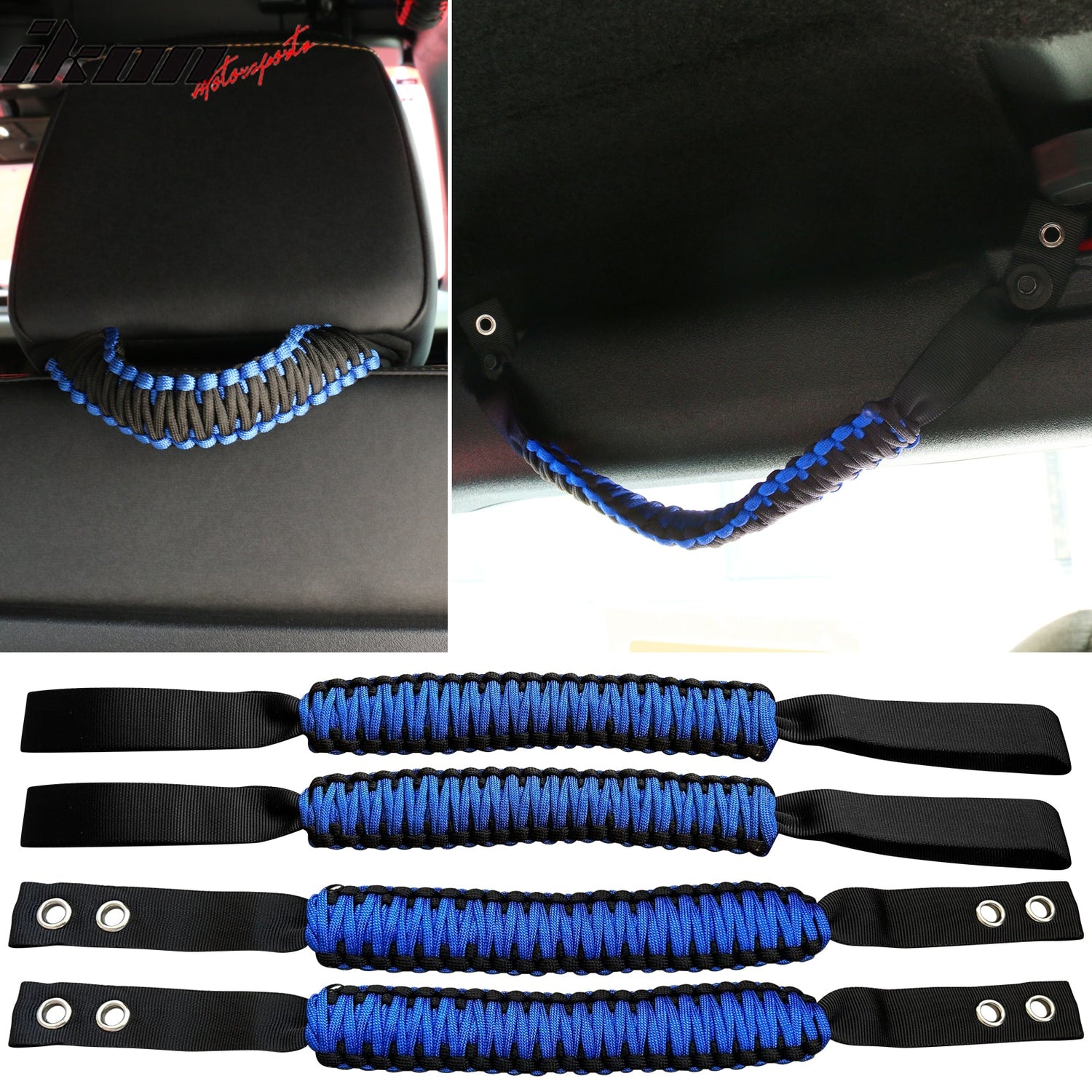 2021-2025 Ford Bronco Headrest Handle + Roll Bar Grab Nylon 4PCS