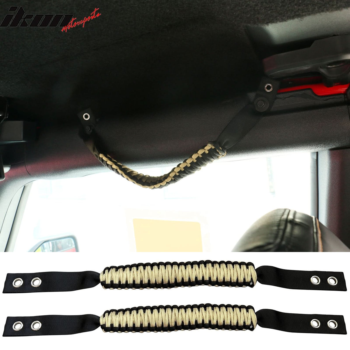2021-2025 Ford Bronco Headrest Handle + Roll Bar Grab Nylon 4PCS