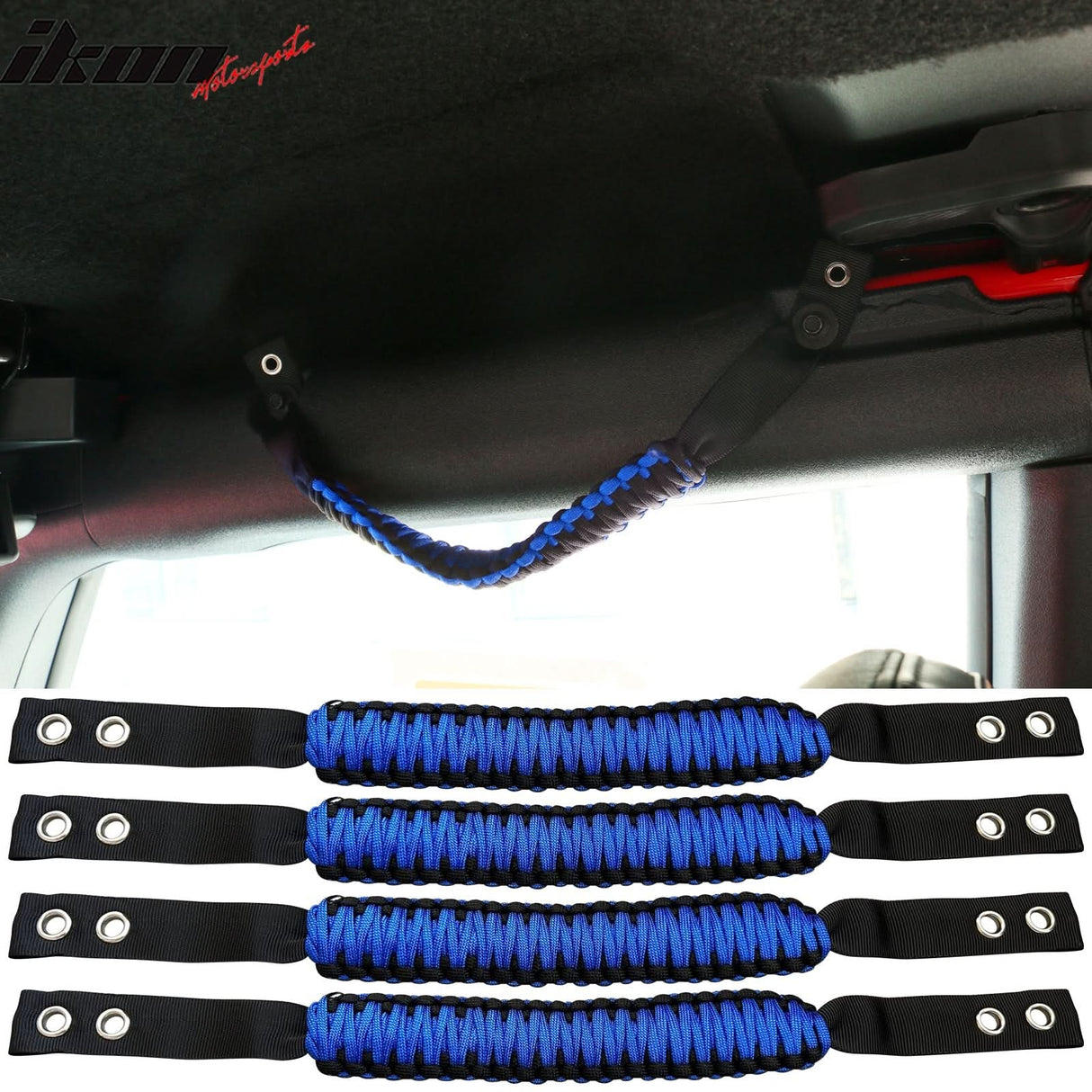 2021-2025 Ford Bronco 2/4Dr 4PCS Nylon Roll Bar Grab Handles Grip
