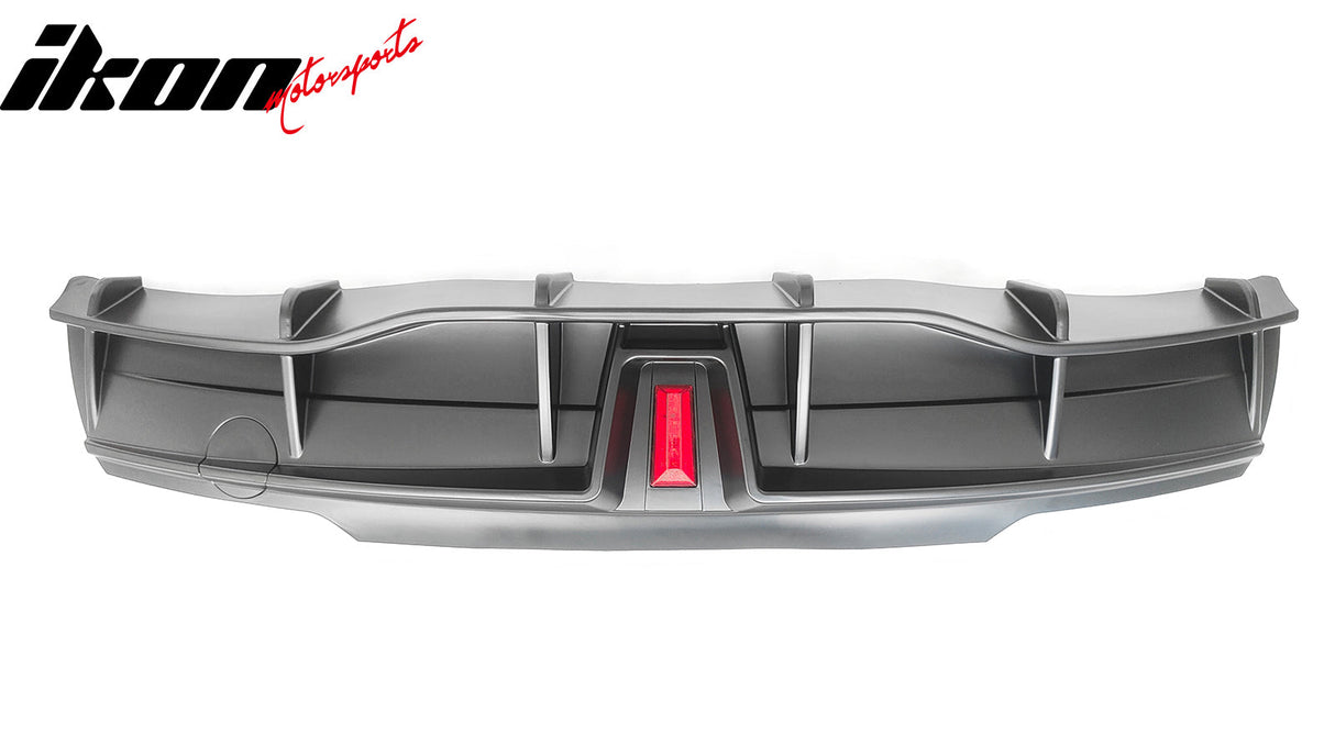 2020-2024 Tesla Y IKON Matte Black Rear Bumper Lip W/ Rear Aprons PP