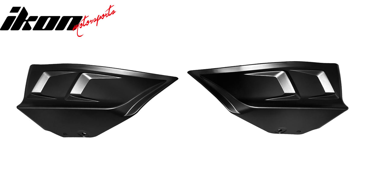 2020-2024 Tesla Y IKON Matte Black Rear Bumper Lip W/ Rear Aprons PP