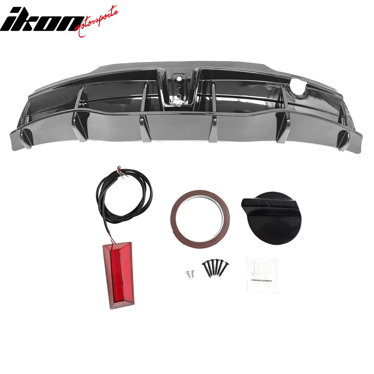 2020-2024 Tesla Y IKON Matte Black Rear Bumper Lip W/ Rear Aprons PP