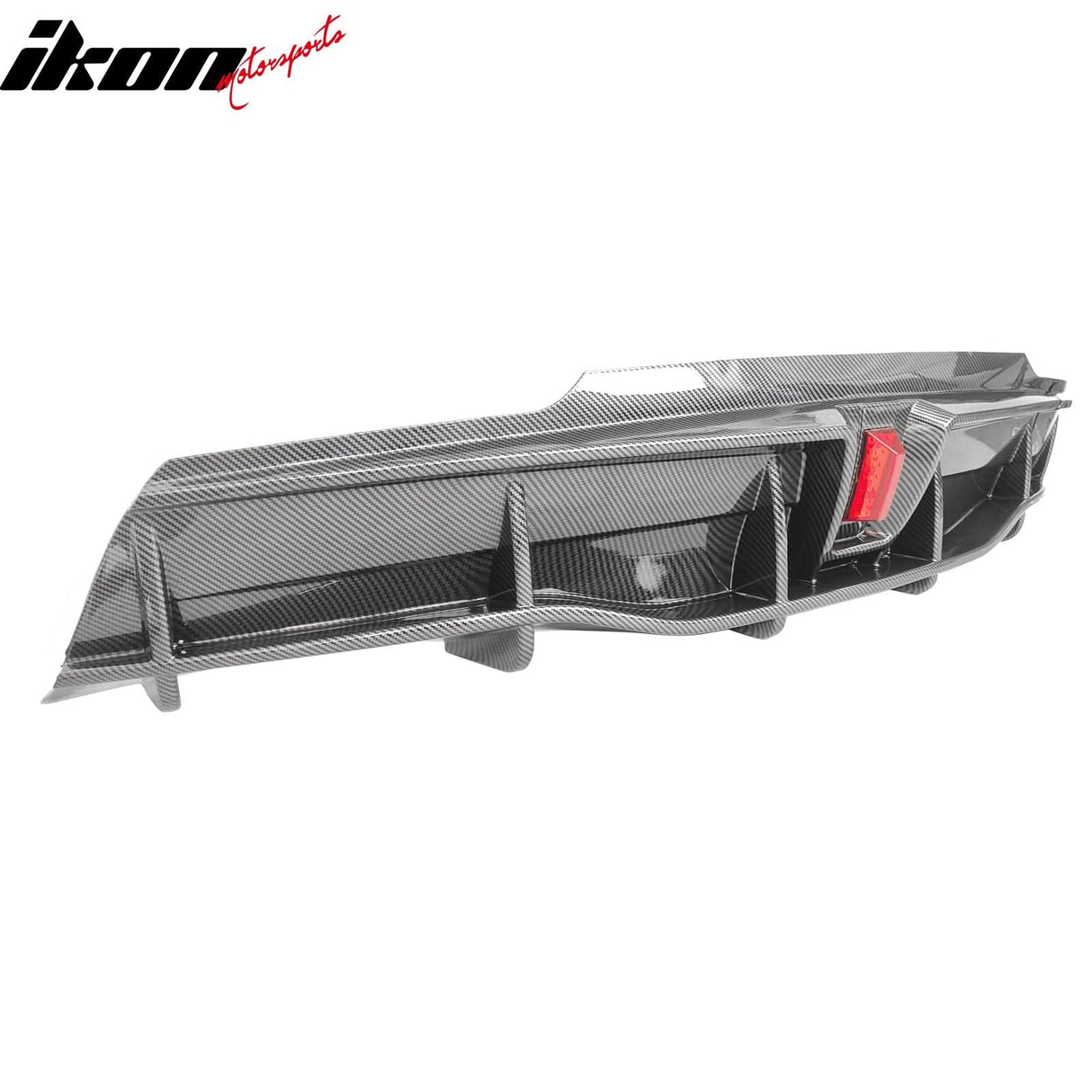 2020-2024 Tesla Y IKON Carbon Fiber Print Rear Lip W/ Rear Aprons PP